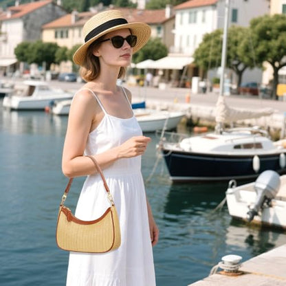 KKXIU Shoulder Bag for Women Cute Hobo Purses and Handbags Retro Clutch Underarm Purse | Cute - color: Khaki