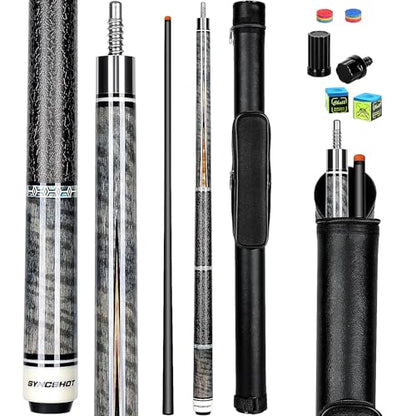 Carbon Fiber Pool Cue Stick 58" Professional Pool Sticks for Adults Full Carbon Technology Tacos De Billiar Low Deflection Billiard Pool Table Cues 3 Colors Available - color: 20oz-Grey carbon fiber pool cue stick