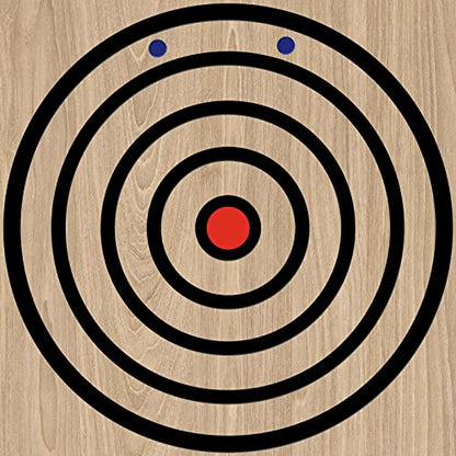 Epakh Axe Throwing Target Template Stainless Steel Target Template Stencil Comes with 3 Markers Throwing Board Stencil Axe Set for Drawing, 20 x 2 Inches (Foldable)
