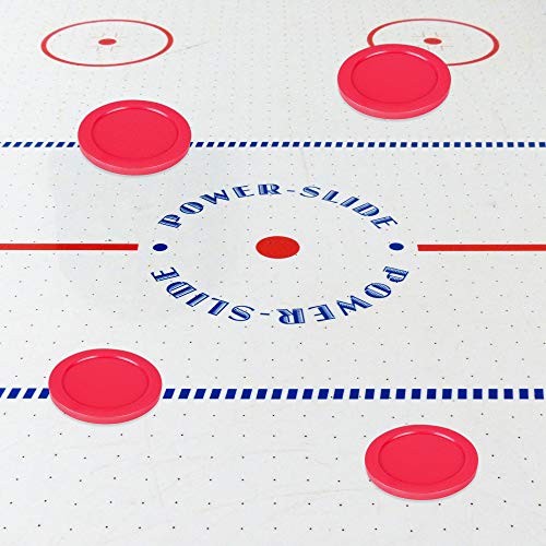 Super Z Outlet Home Air Hockey Red Replacement 2.5" Pucks for Game Tables, Equipment, Accessories (Pack of 4)