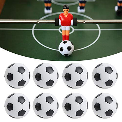 WNSC Mini Table Football Balls, Table Soccer Foosballs Replacement Balls Tabletop Soccer Balls 8Pcs 32mm for Adults and Kids for Football Table Game Accessory