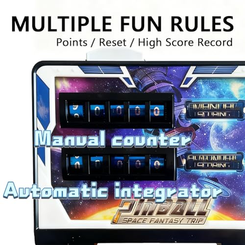 Mini Arcade Pinball for Kids 8-12, Desktop Ball Shooting with Lights & Sounds, Action and Reflex Game, Classic Tabletop Game