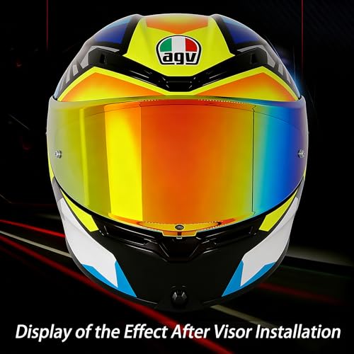 AGV K6 and K6S Visor (Rainbow Gold) - color: Rainbow Gold