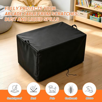 Arcade Machine Cover, Heavy-Duty Waterproof Protection for Pinball & Arcade Cabinets, Fits Most Standard Home Game Machines - size: 34"L x 22"W x 22"H