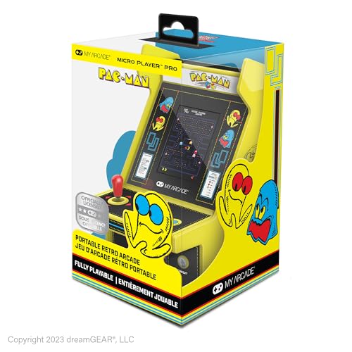 My Arcade Pac-Man Micro Player Pro: 6.75" Handheld Retro Games, Arcade Classics - style: Pac Man
