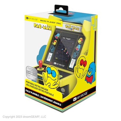 My Arcade Pac-Man Micro Player Pro: 6.75" Handheld Retro Games, Arcade Classics - style: Pac Man