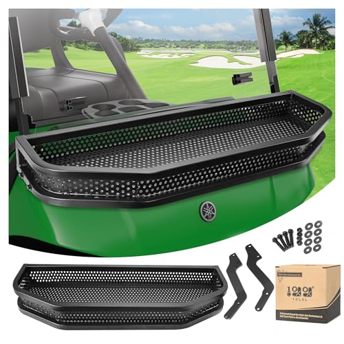 10L0L Golf Cart Front Cargo Basket for EZGO TXT/RXV、Club Car DS/Precedent、Yamaha G22/G29 - Heavy-Duty Steel Mesh Storage Rack, Gas/Electric Compatible - color: YAMAHA G29
