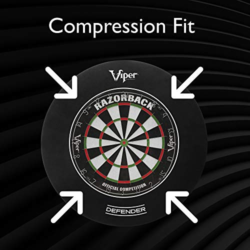 Viper Defender Backboard & Sisal/Bristle Steel Tip Dartboard Bundle - style: Deluxe