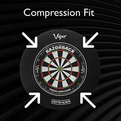 Viper Defender Backboard & Sisal/Bristle Steel Tip Dartboard Bundle - style: Deluxe