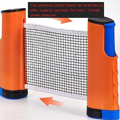 Retractable Table Tennis Net Replacement, Ping Pong Net and Post for Ball Shooters Multi-Ball Training or Serve Practice, Stretches 5.75 Ft - color: Deep Coffee
