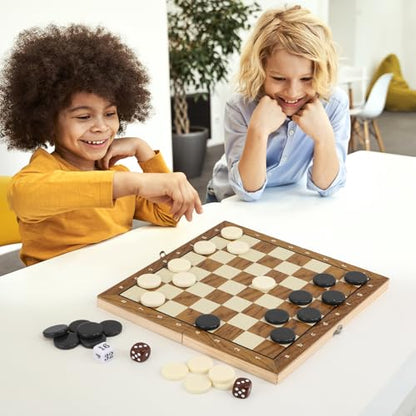 Ceramic Chess Pieces - 1.26 inches Diameter for Backgammon, Checkers, and Board Games - Backgammon Pieces only - color: Black and White, size: 32MM