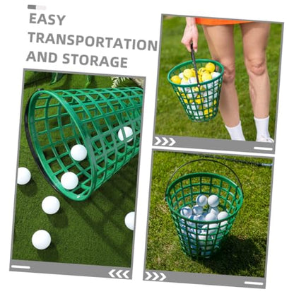 Luxshiny 2pcs Golf Storage Basket Lightweight Plastic Holder for Collecting and Storing up Outdoor Sports - size: 25.00X25.00X14.00CM
