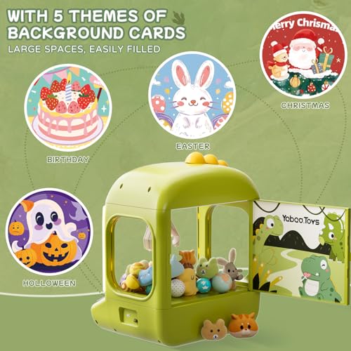 64 PCS Large Claw Machine for Kids Dinosaur,Vending Machine Toys for Boys 5 6 7 8 Year Old,Candy and Prize Electronic Dispenser Game Ages 5-7 6-8,Birthday Gift for 3 4 5 6 Year Old Boy Girl - style: Dinosaur