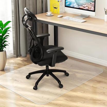 Chair Mat for Hard Floors, Computer Gaming Rolling Desk Chair Mat for Tile Floor, Small Floor Protection Mats for Home and Offic (Transparent, 48" x 36" Rectangle) - size: 48" x 36" Rectangle (1pc)
