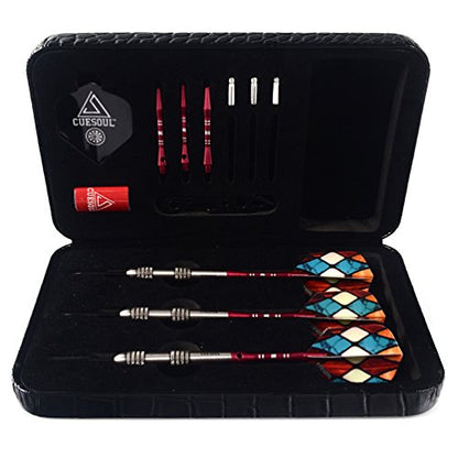 CUESOUL 22/24/26 Grams Tungsten Steel Tip Darts Set 95% Tungsten - color: 24 Grams-Case