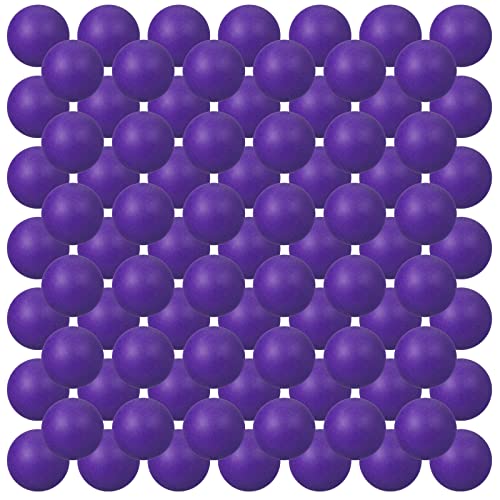 Hanaive 100 Pack Table Tennis Balls Multi Colored 40mm Plastic Balls Bulk Washable Small Game for Carnival Pool Games, Party Decoration Pet Toy - color: Dark Purple