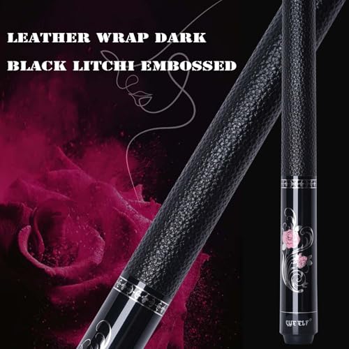 CUEELF Pink Pool Cue Stick 58inches Canadian Maple Billiard Cue Sticks Professional Pool Stick Gifts for Women and Ladies - color: Rose, size: 20 oz