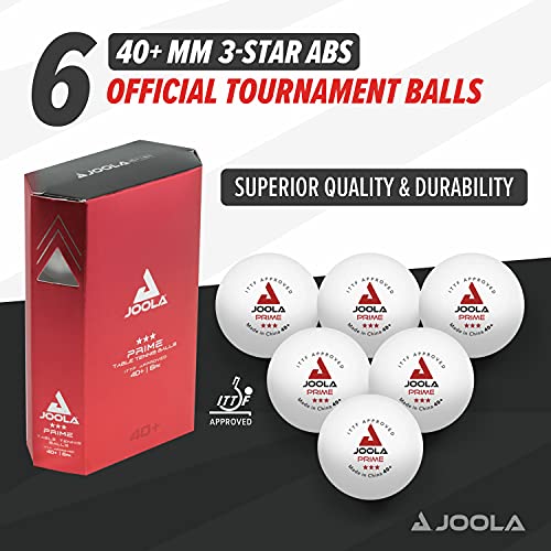 JOOLA Prime 3-Star ABS Balls - color: White, 6 Count, size: 6 Count (Pack of 1)