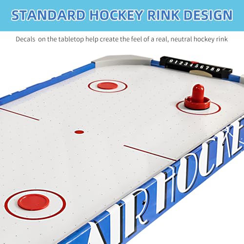 40 inch Table Top Air Hockey Table Kids and Adults, Includes Pucks and Paddles,Hockey Game Table for Home, Game Room, Office