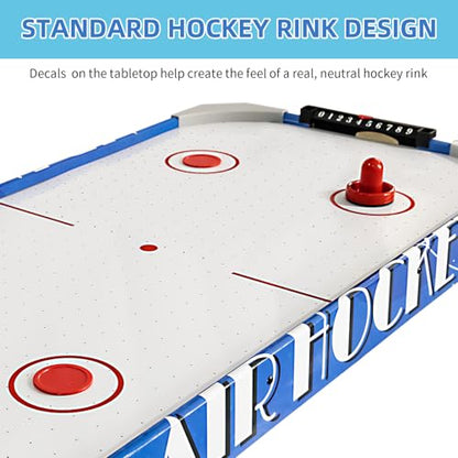 40 inch Table Top Air Hockey Table Kids and Adults, Includes Pucks and Paddles,Hockey Game Table for Home, Game Room, Office