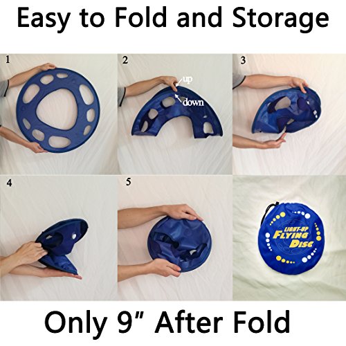 Giant Flying Disc Soft, Foldable & Floats in Air - Encourage Outdoor Play & Family Fun - Great for Kids, Parent-Child Interaction, and School Activities (27 Inch)