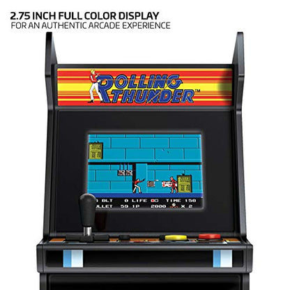 My Arcade Micro Player Mini Arcade Machine: Rolling Thunder Video Game, Fully Playable, 6.75 Inch Collectible, Color Display, Speaker, Volume Buttons, Headphone Jack - Electronic Games - style: Rolling Thunder