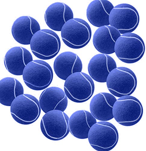 Tennis Balls, 12/18/24/36 Pack Tennis Balls Standard Size Tennis Training Balls for Adults Kids Lessons Practice or Playing with Pet - color: Navy Blue, 12 Pack