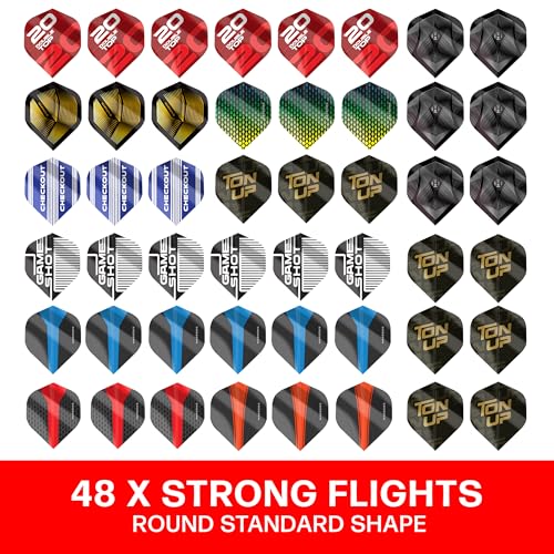 Harrows 210pc Darts Accessories Set - Amazing Bundle Includes Dart Stems, Dart Flights, Dart Rings, Dart Sharpener, Dart Tool, Flight Protector, Finger Wax, Practice Rings & Free Checkout Card