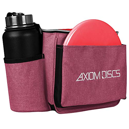 Axiom Discs Cell Disc Golf Starter Bag (Choose Your Favorite Color) - color: Heather Red
