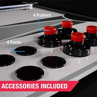 MD Sports Air Hockey Table with Arcade Electronic Scorer, Perfect for Family Game Rooms - style: 7.5' - Titan (Overhead Score)