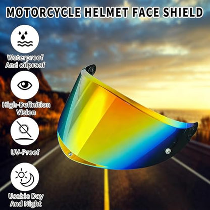AGV K6 and K6S Visor (Rainbow Gold) - color: Rainbow Gold