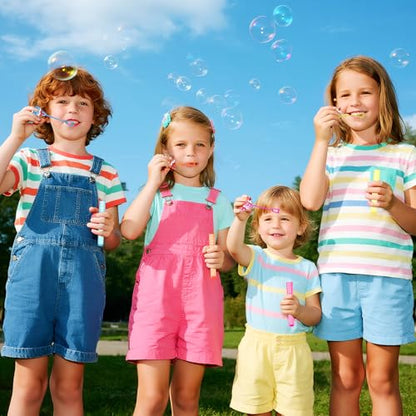 Winrayk Ice Cream Party Favors, 24Pcs Self-designed Mini Bubble Wands for Kids Bubbles Bulk with Detachable Topper (6 Colors), Two Sweet Birthday Gift Pinata Filler Goodie Bag Stuffer Classroom Prizes - style: Ice Cream