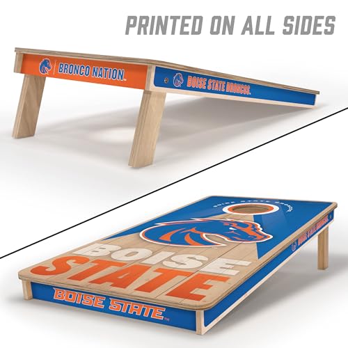 YouTheFan NCAA 2' x 4' Slogan Series Professional Wood Cornhole Game - color: Boise State Broncos