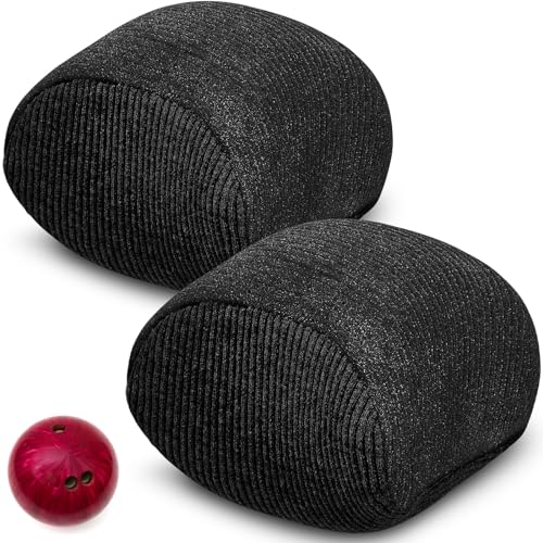 Lewtemi Microfiber Ultra Dry Bowling Grip Ball, 2 Pcs Microfiber Bowling Rosin Bags for Hands for Golf Lifting Rock Climbing Tennis Gymnastics - color: Black