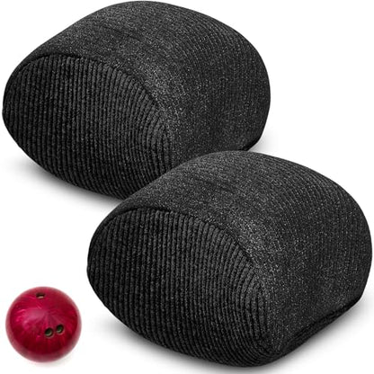 Lewtemi Microfiber Ultra Dry Bowling Grip Ball, 2 Pcs Microfiber Bowling Rosin Bags for Hands for Golf Lifting Rock Climbing Tennis Gymnastics - color: Black