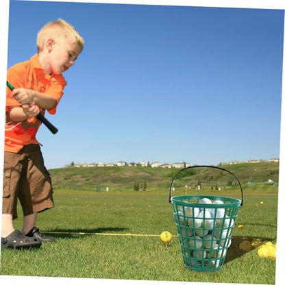 Luxshiny 2pcs Golf Handle Balls Capacity Plastic Golfing Basket for and Outdoor Use - size: 22.00X22.00X12.00CM