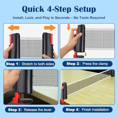 Generic Table Tennis Set/Table Tennis Net - color: Orange