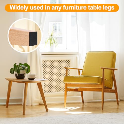 CHUNZEXI Non Slip Rubber Furniture Pads & Grippers, Self Adhesive Round Floor Protectors for Chair & Table Legs and Feet, 2 Inch, 16 Pack, Square - size: 2 inch 16 Square
