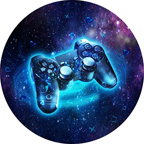 Generic Gaming Chair Mat for Hardwood Floor, Non-Slip Round Office Chair Mat, 47" Blue - color: Gaming 01