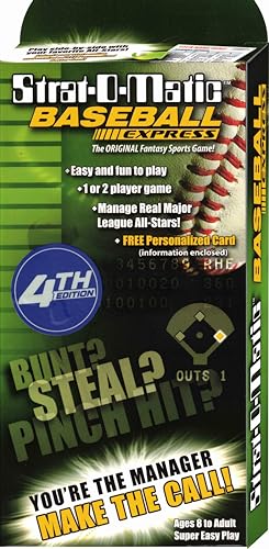 Strat-O-Matic Baseball Express 4th Edition