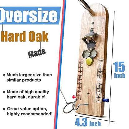 Hook and Ring Toss Game Bottle Opener Ring Toss Game for Indoor Outdoor Party Man