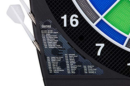 Viper Ion Illuminated Electronic Dartboard, 15.5 in Regulation Target, LED Segments, 48 Games, 8 Players, 6 Darts Included