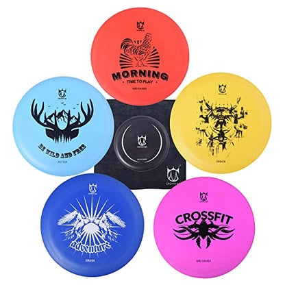 CROWN ME Disc Golf Set, Disc Golf Starter Set - style: 5 Disc