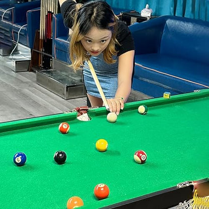 Folding Pool Table, Portable Billiard Tables Game Set with Cues, Balls, Rack, Chalk and Brush for Home, Office, Recreation Room(120x63x80cm/47.2x24.8x31.4in)