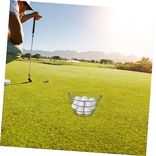 Outdoor Golf Ball Basket Portable Storage Container for Up to Balls Durable Steel Construction for Driving Ranges and Home Practice