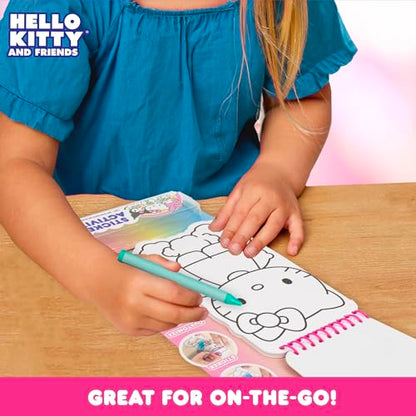 Hello Kitty and Friends 2-in-1 Coloring & Sticker Book, Includes 25+ Stickers, Crayons, Sanrio Sticker Book, 5 Year Old Girl Gift, Toddler Girl Toys, Hello Kitty Toys, Sanrio Stuff, Girl Toys Age 4-5 - style: Hello Kitty and Friends