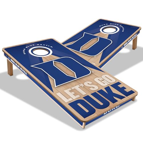 YouTheFan NCAA 2' x 4' Slogan Series Professional Wood Cornhole Game - color: Duke Blue Devils