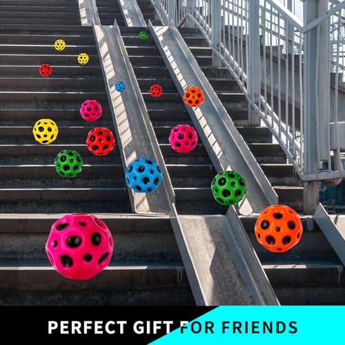 Super Bouncing Ball,Children's Super Hot, Easy to Grasp and Capture Suitable for Children of All Ages, Indoor and Outdoor Games - color: 3 pack-blue