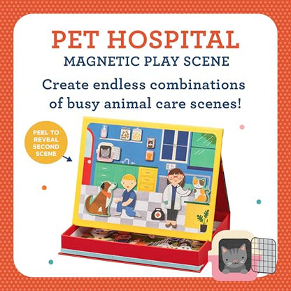 Petit Collage Mag Play Scene Pet Hospital - color: Mag Play Scene Pet Hospital