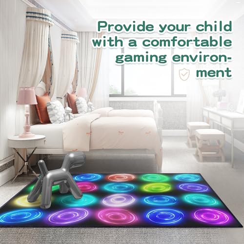 6' x 8'4" Circle Sampler Abstract Educational Area Rug for Kids Bedroom, Preschool, Classroom, Playroom, Home Learning Circular Pattern Washable Carpet,Black - color: Circle01, size: 6' x 8'4"